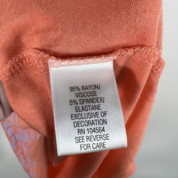 Gaiam Yoga Hamsa Tank Top NWT Women’s Size Medium Coral Athletic - Picture 5 of 9